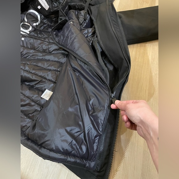 CALVIN KLEIN Mens Black Jacket With Shell & Zip out Puffer Jacket inside. - Picture 4 of 12